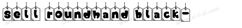 Sell roundhand black字体转换 Sell roundhand black字体转换
